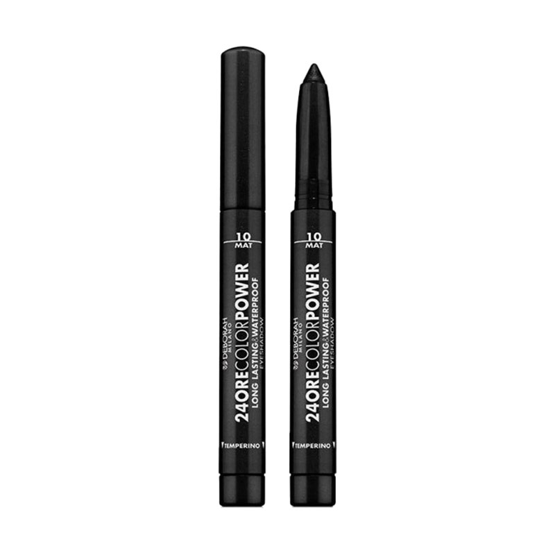 Тіні-олівець для очей Deborah 24Ore Color Power Eyeshadow 10 Mat Black, 1.4 г